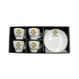 Set of 4 Espresso Calabria Cups and Saucers >incafe