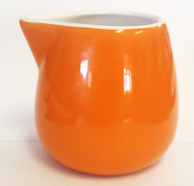 Orange Creamer Pot Without Handle >incasa