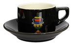 Signature Briscola Black Cappuccino Cup and Saucer ARRIVING SOON