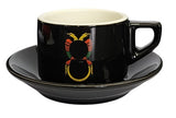 Signature Briscola Black Cappuccino Cup and Saucer ARRIVING SOON