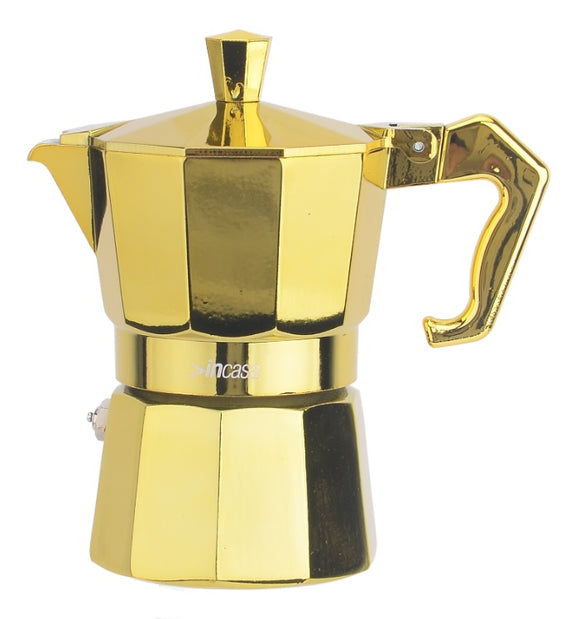 Gold Electro Plated Alloy Coffee Percolator >incasa