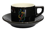 Signature Briscola Black Cappuccino Cup and Saucer ARRIVING SOON