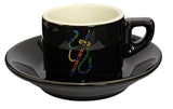 Signature Briscola Black Espresso Cup and Saucer ARRIVING SOON