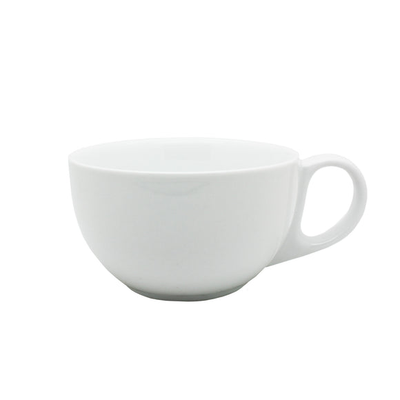 Set of 6 White Bowl Cappuccino Jumbo Cup >incafe