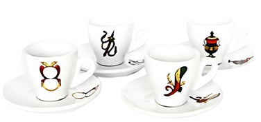 Briscola / Scopa Espresso Cups and Saucers – Incani Imports