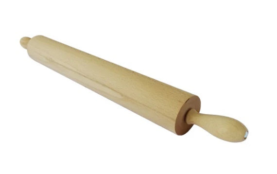 Wooden Rolling Pin Free Spinning Handle