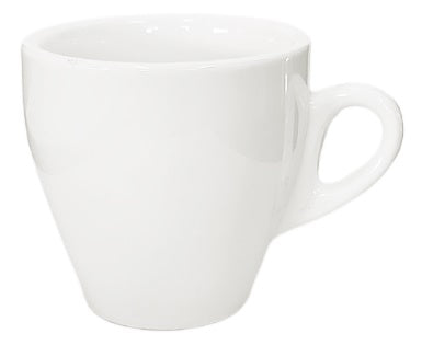 Set of 6 White Tulip Cappuccino Cup >incafe