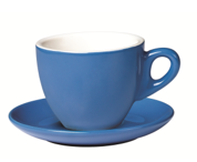 Set of 6 Blue Belly Cappuccino Cup and Saucer >incasa