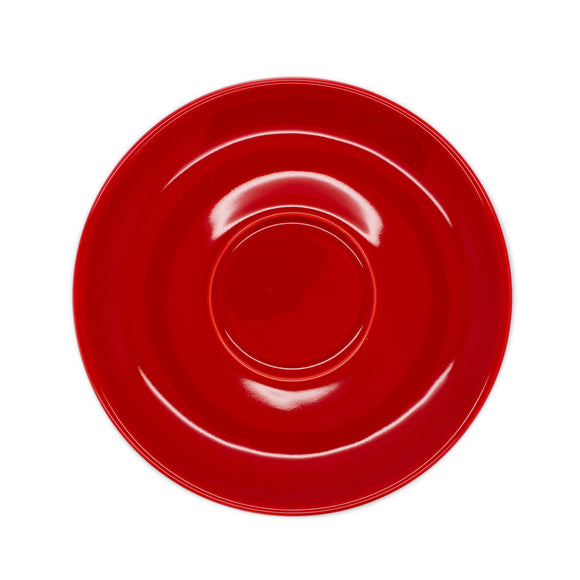 Set of 6 Red Tulip Cappuccino Saucer >incafe