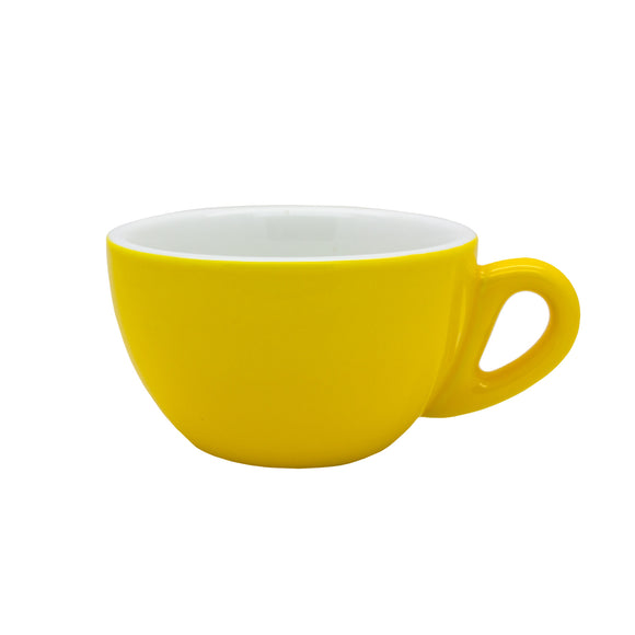 Set of 6 Yellow Bowl Cappuccino Cup >incafe