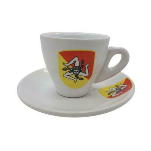 Set of 4 Espresso Sicily Cups and Saucers >incafe