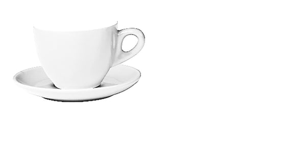 Set of 6 White Belly Cappuccino Cup >incafe